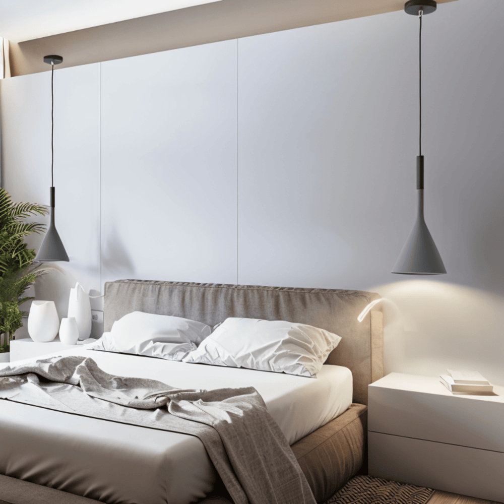 Nowoczesne lampy wiszące stożkowe - lampa sufitowa nordycka 4