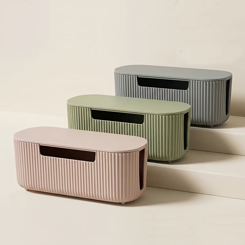 Nowoczesny organizer na kable 29,5x11,4 cm – trwałe tworzywo z wentylacją, minimalistyczny design do biura i domu 8