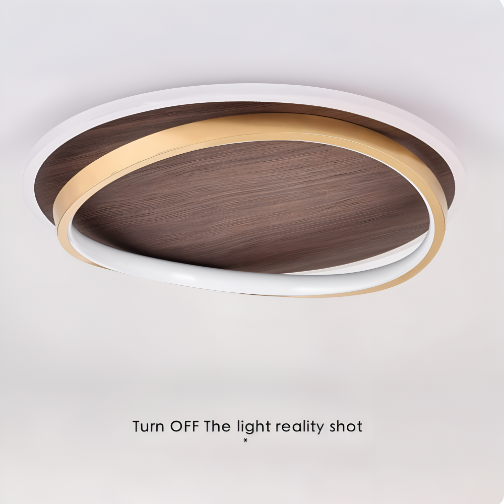 Lampa sufitowa drewniana LED plafon – 10