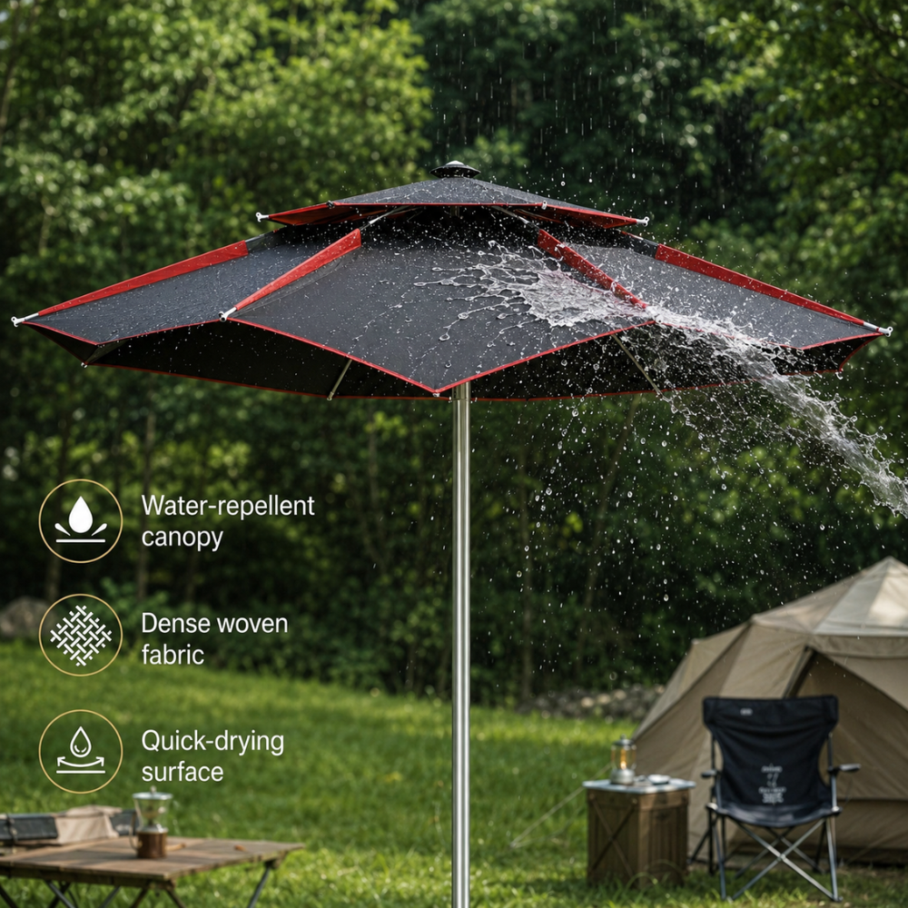 Regulowany parasol ogrodowy 2 m, 2,2 m, 2,4 m Parasol plażowy, wodoodporny, ogrodowy, na taras, kemping, plażę 4