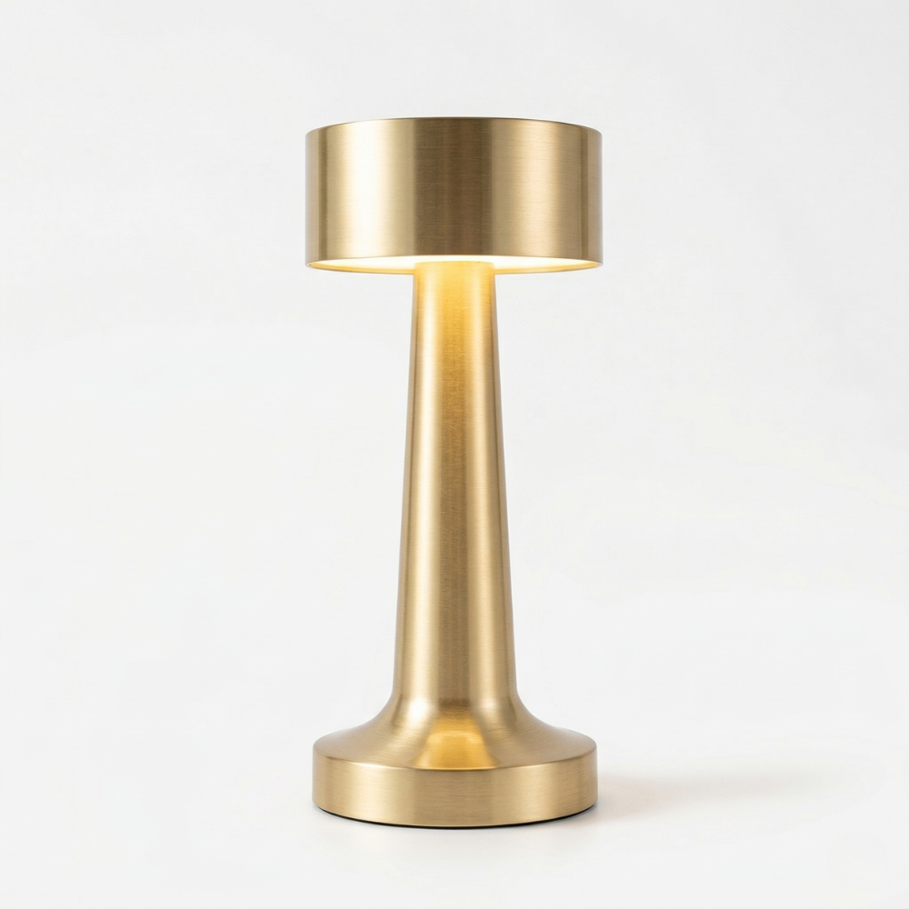 Stylowa Retro Lampa Stołowa - Aluminium Elegancka Bezprzewodowa do Salonu Decor - 1