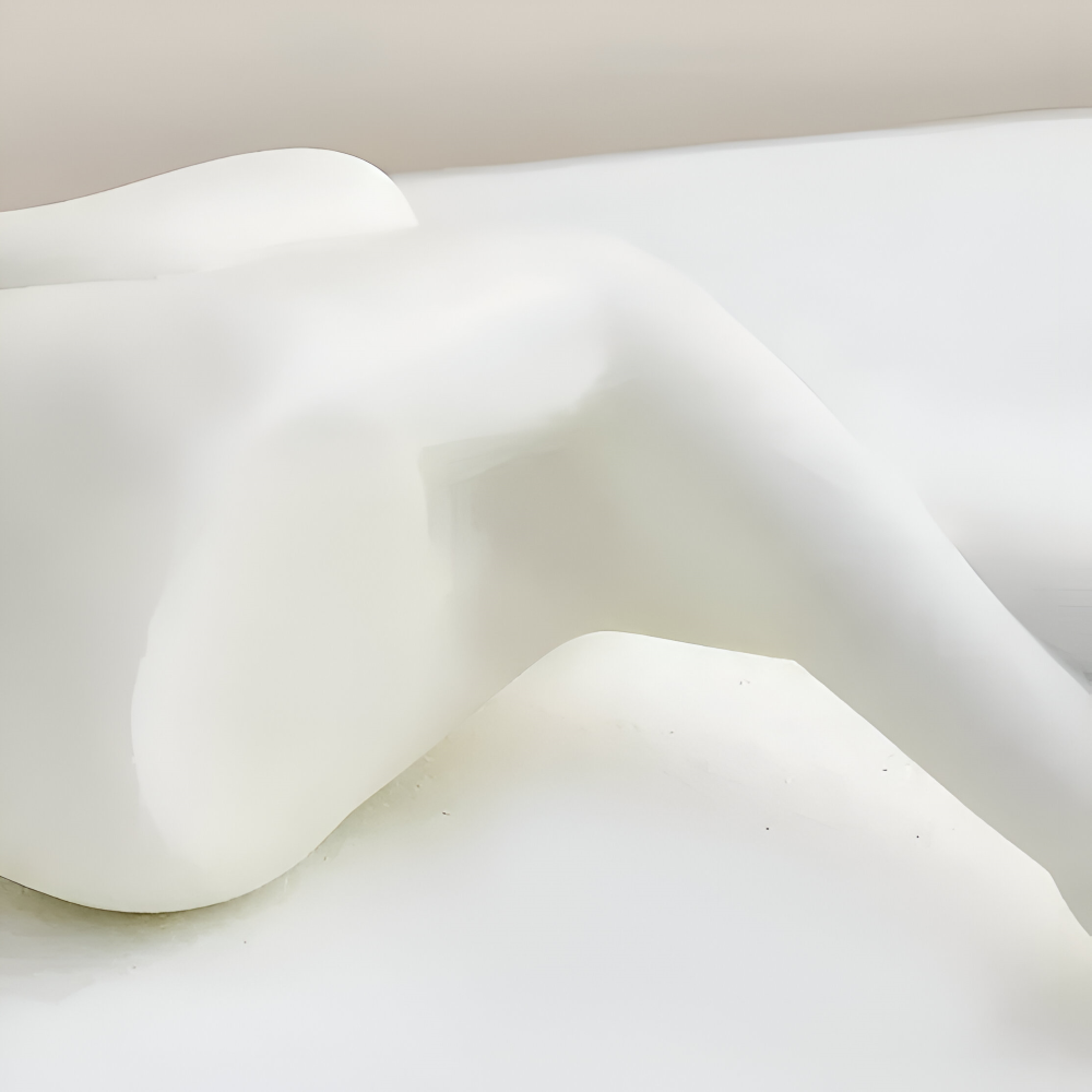 Zajączek wielkanocny figurka z kulą 19 do 22 cm – biała dekoracja z żywicy, 3 wzory