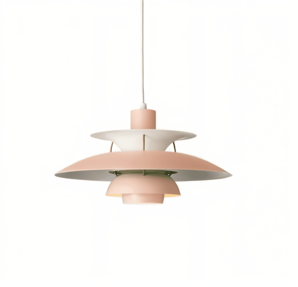Skandynawska Metalowa Lampa Sufitowa - Klasyczna Wisząca w Ciepłym Stylu do Salonu i Kuchni - 13