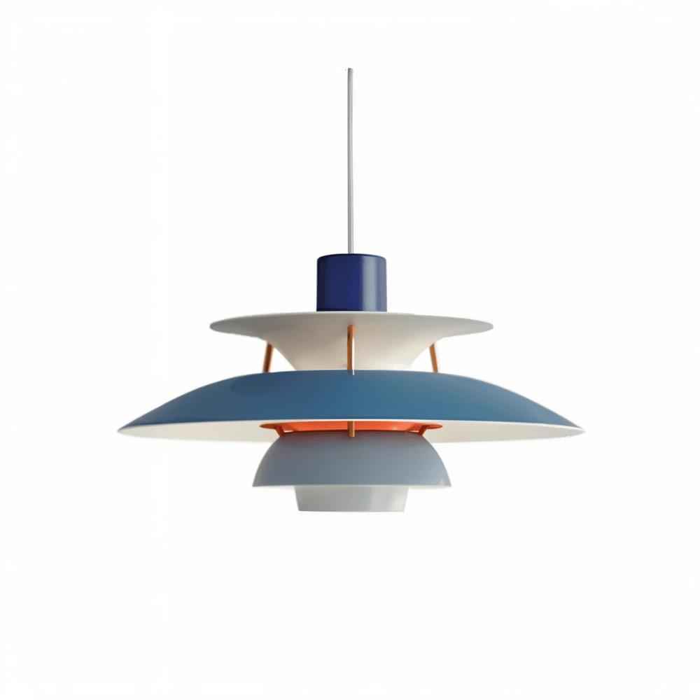 Skandynawska Metalowa Lampa Sufitowa - Klasyczna Wisząca w Ciepłym Stylu do Salonu i Kuchni - 10