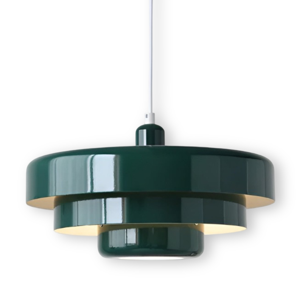 Skandynawska Pomarańczowa Lampa Sufitowa LED - Aluminium 35cm Elegancka do Salonów 10