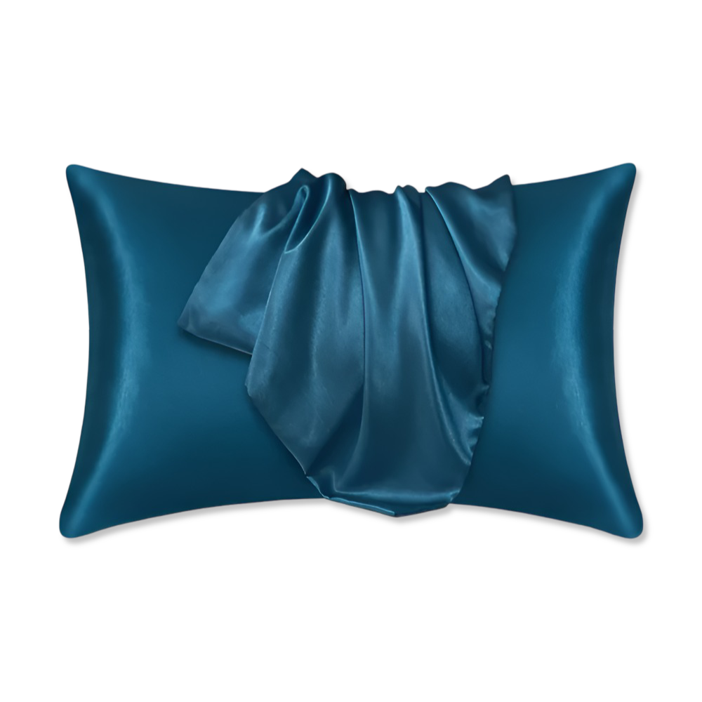 Poszewki na poduszki 50x66 i 51x75 cm – komplet 2 sztuk z satynowego poliestru, 9 kolorów
