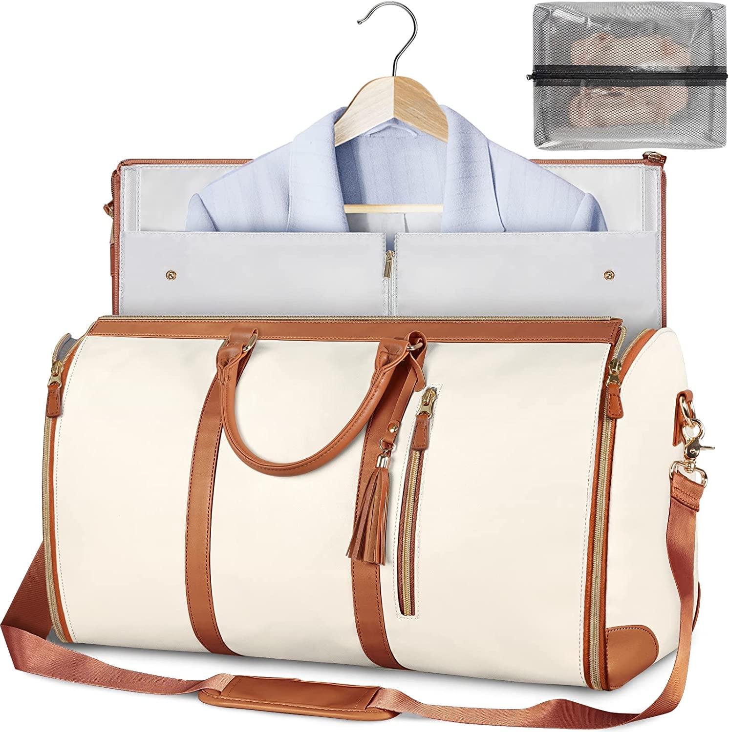 Stylowa Torba SuitBag dla Kobiet | Skórzana, Składana, Jasnoróżowa 8
