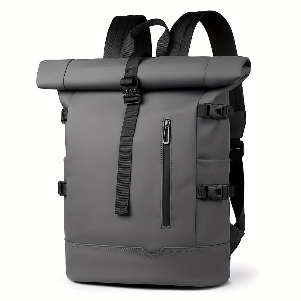 Stylowy Wodoodporny Plecak na Laptopa 31x18x44cm - Trwały Czarny Nylon dla Mężczyzn 9