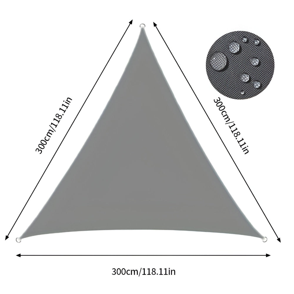 TriBlocker Sunshade – wodoodporna trójkątna osłona przeciwsłoneczna – przenośna ochrona przed promieniowaniem UV 10
