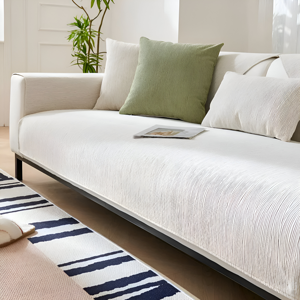 Narzuta na fotel i kanapę 70x70 do 110x240 cm – antypoślizgowa, bawełniana, 4 kolory