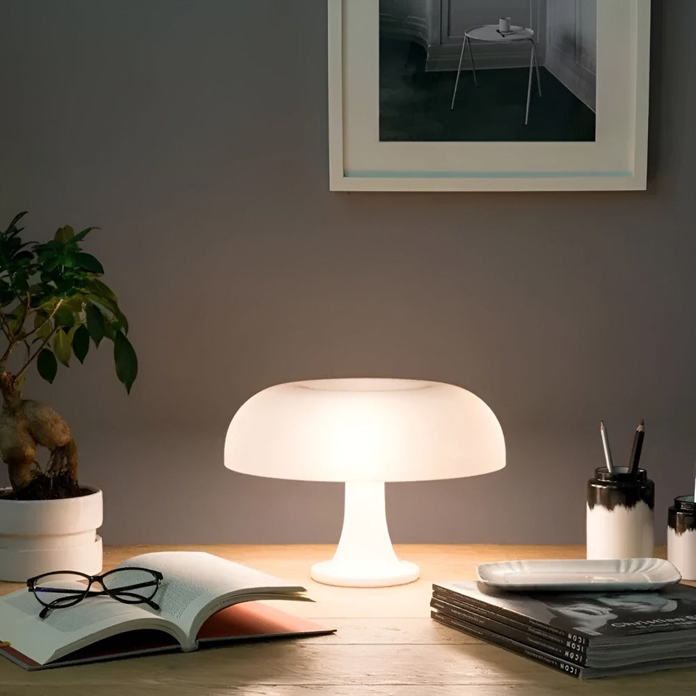 Vintage Inspired LED Lampa Stołowa - Poliwęglan Pomarańczowa dla Stylowego Salonu 8