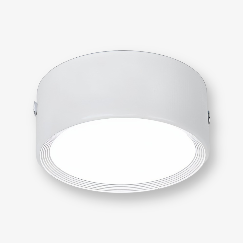 Oczko sufitowe LED ultra slim – oprawa natynkowa Ø 7,5 do 12,5 cm, 3 kolory i 3 barwy światła