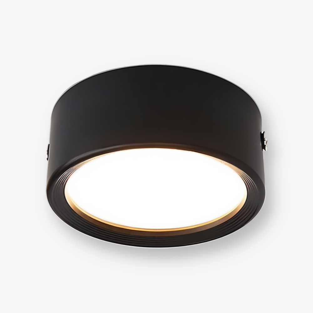 Oczko sufitowe LED ultra slim – oprawa natynkowa Ø 7,5 do 12,5 cm, 3 kolory i 3 barwy światła