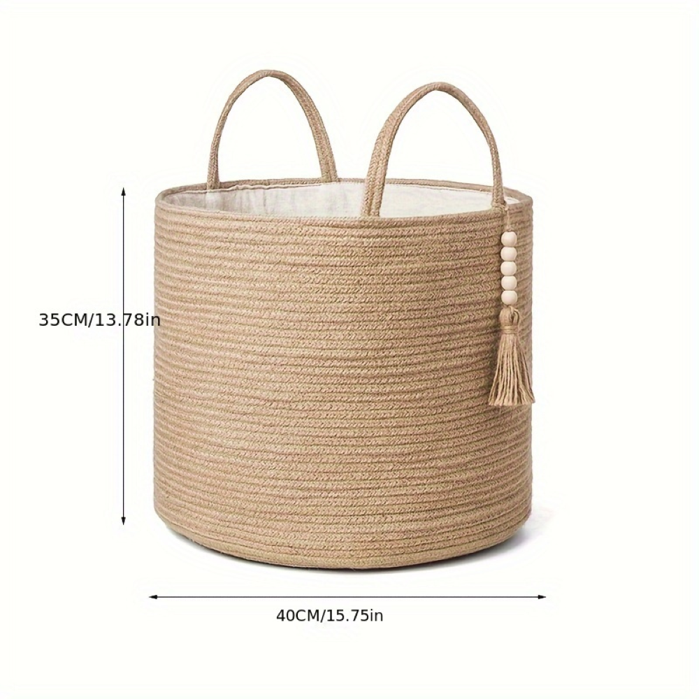 Wymiary kosza khaki: Ø 40 cm, wysokość 35 cm