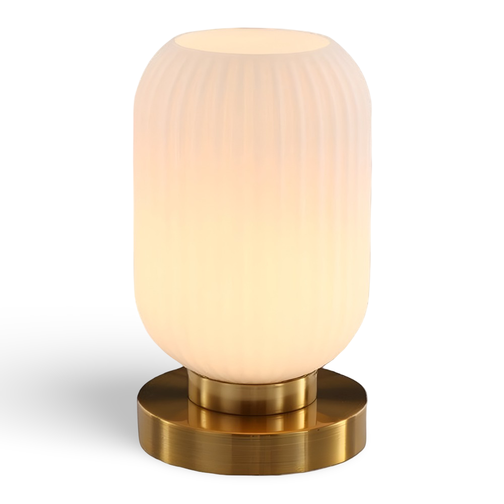 Kremowa lampa nocna, mała 13 x 25 cm