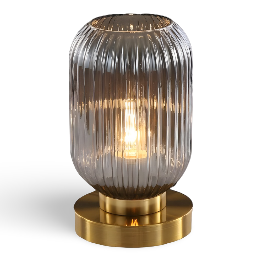 Szara lampa nocna, mała 13 x 25 cm