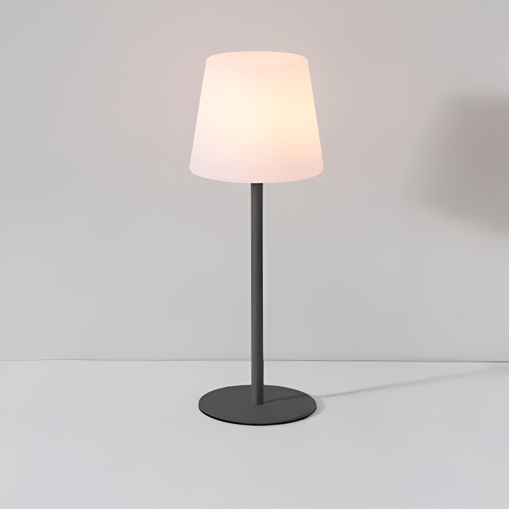 Czarna lampka nocna bezprzewodowa