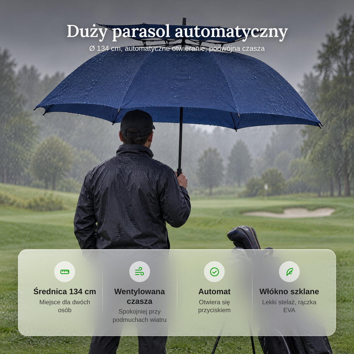 Zalety dużego parasola automatycznego w skrócie