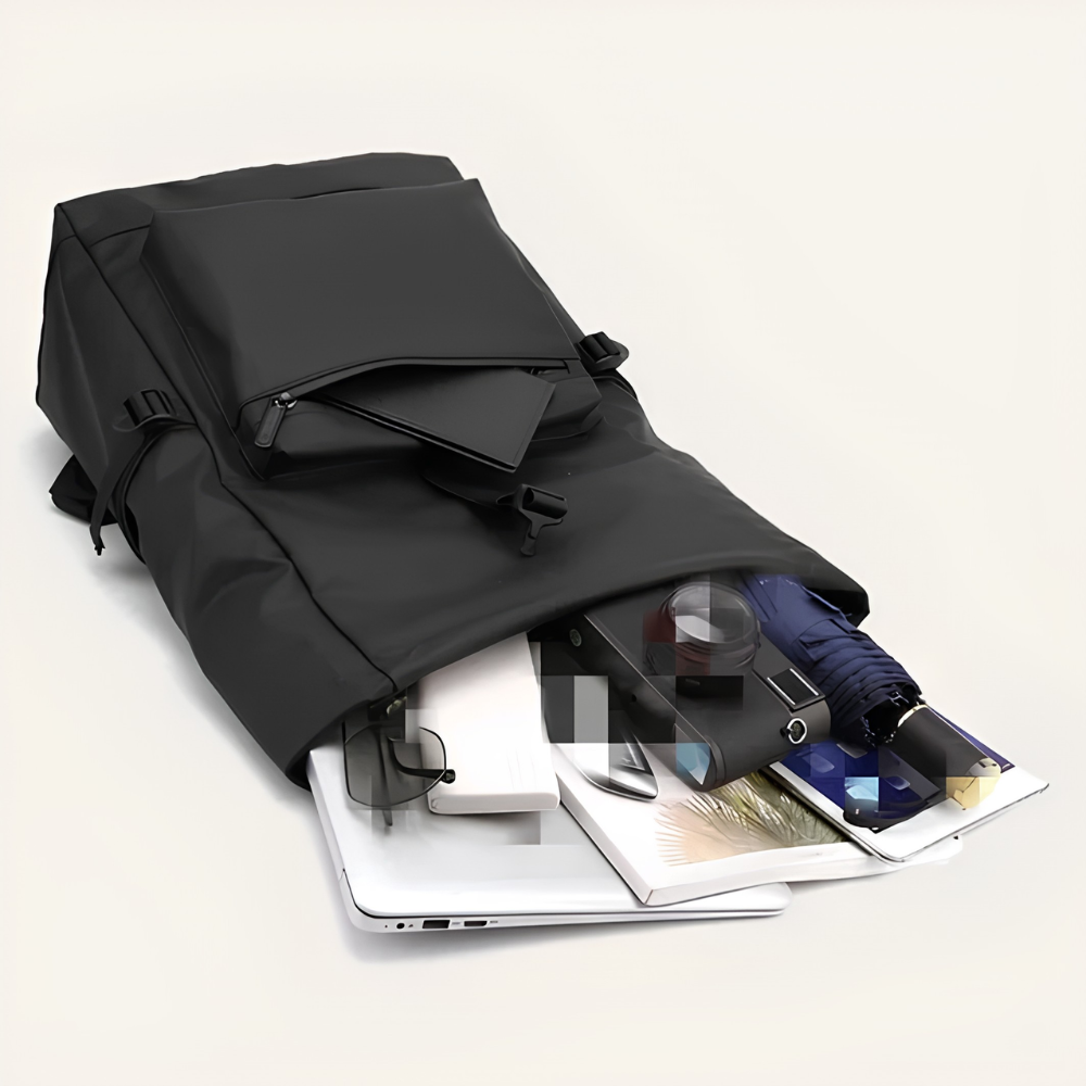 Wyściełane regulowane szelki męskiego plecaka na laptopa