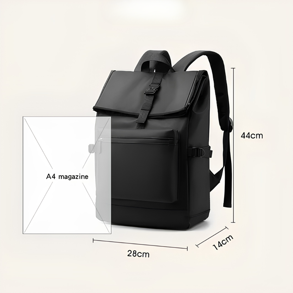 Wymiary męskiego plecaka na laptopa 44 × 28 × 14 cm