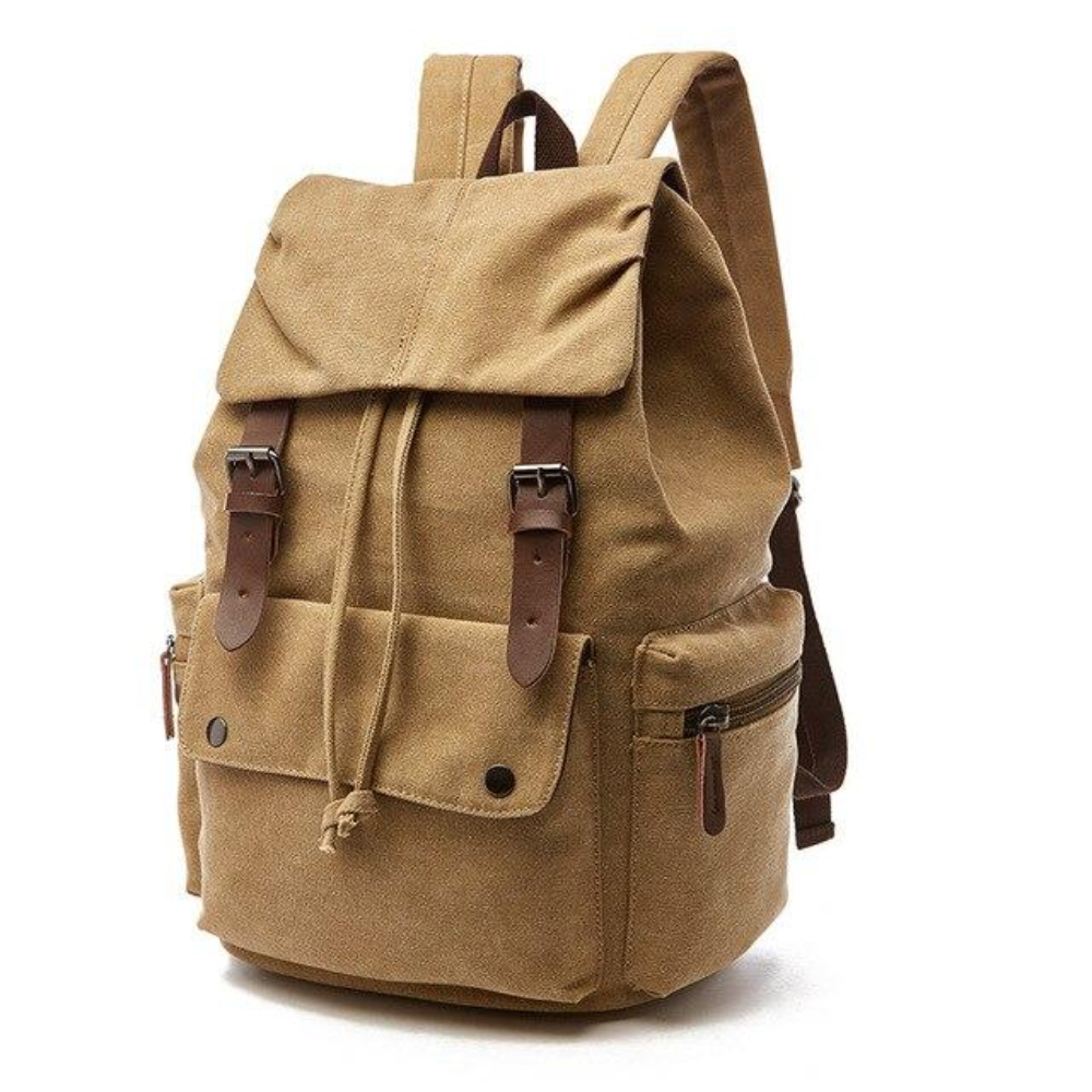 Plecak płócienny vintage w kolorze khaki
