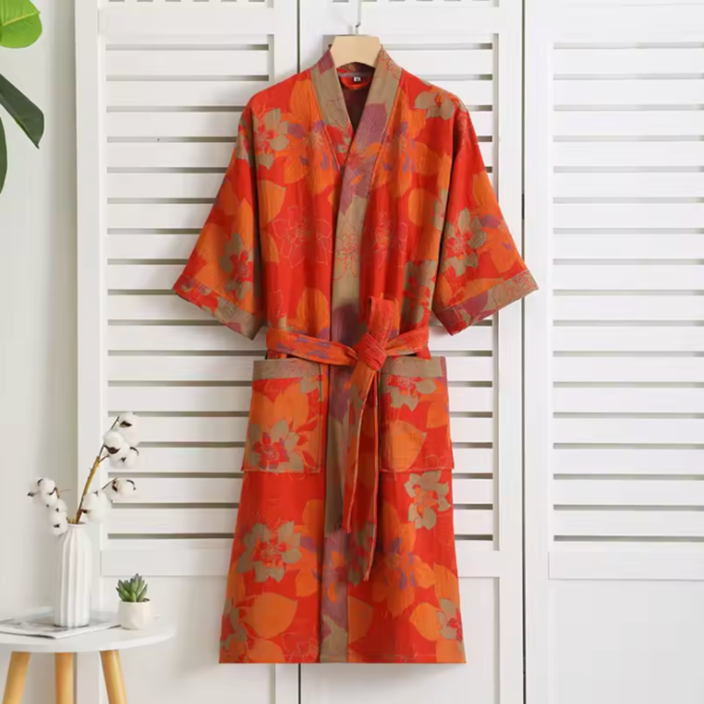 Szlafrok kimono unisex, wzór 07