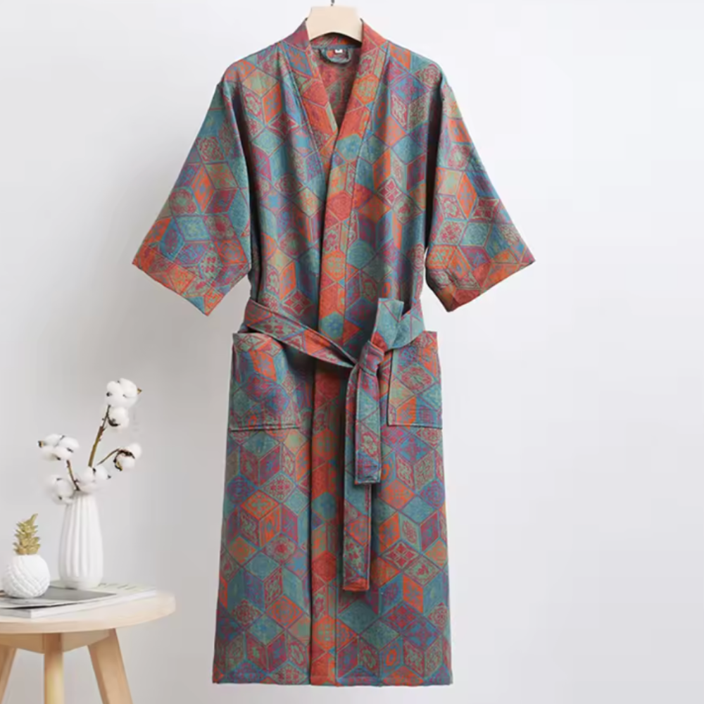 Szlafrok kimono unisex, wzór 08