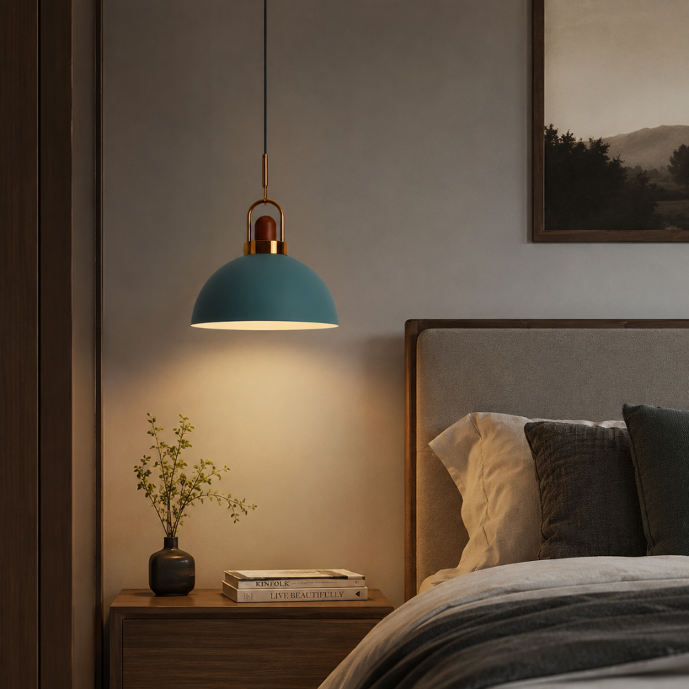 Nowoczesna Lampa Wisząca z Metalowym Kloszem – Regulowana Lampa Sufitowa do Kuchni, Jadalni i Salonu