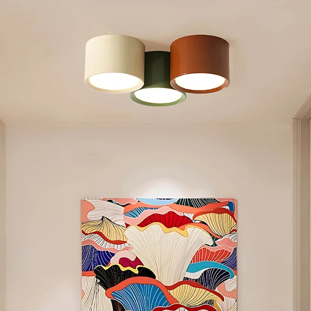Lampa punktowa sufitowa MALMO – natynkowa tuba LED tricolor, 8 lub 15 cm lub zestaw 3 szt.