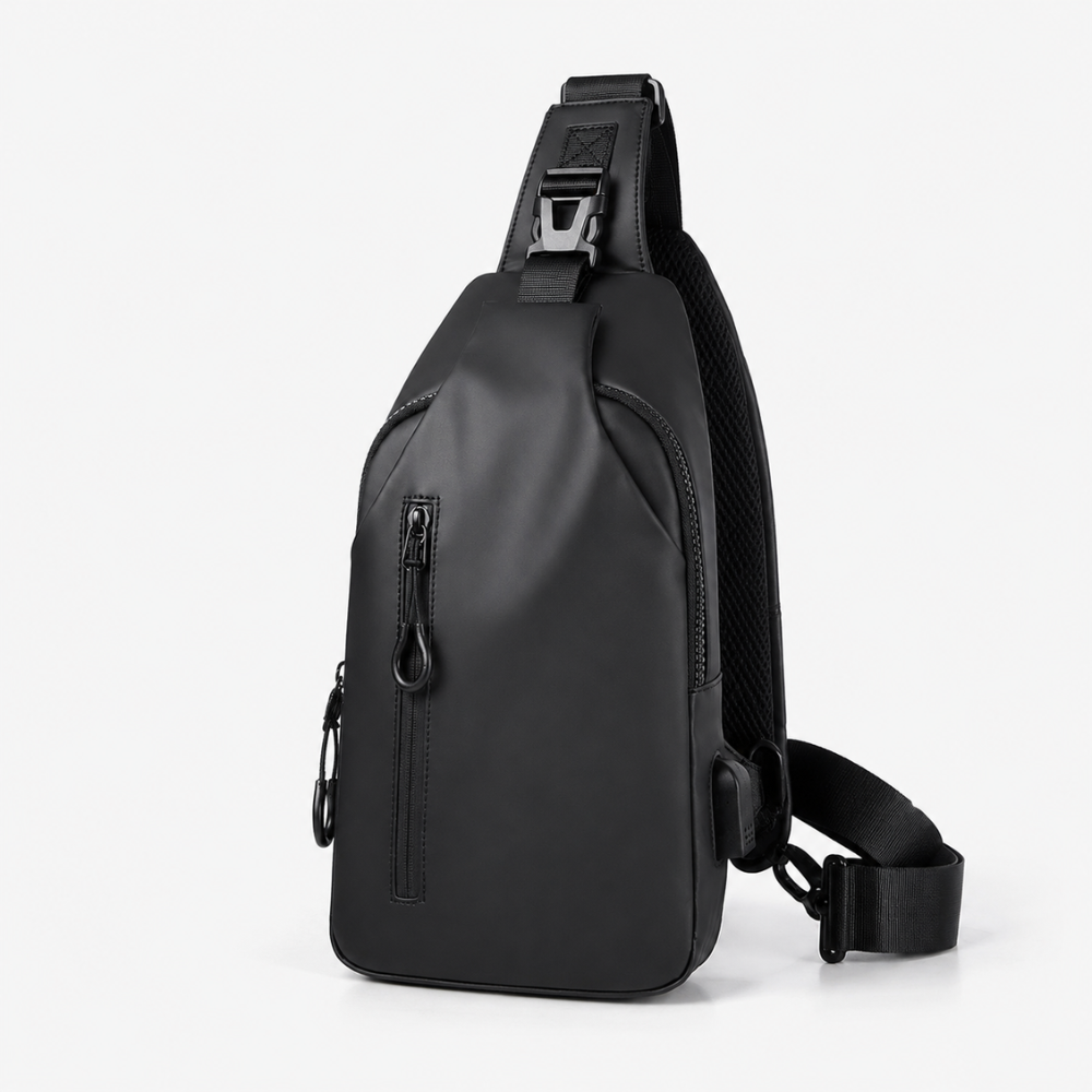 Torba Crossbody Sling na Ramię – Lekka Wodoodporna Saszetka z Regulowanym Paskiem do Podróży