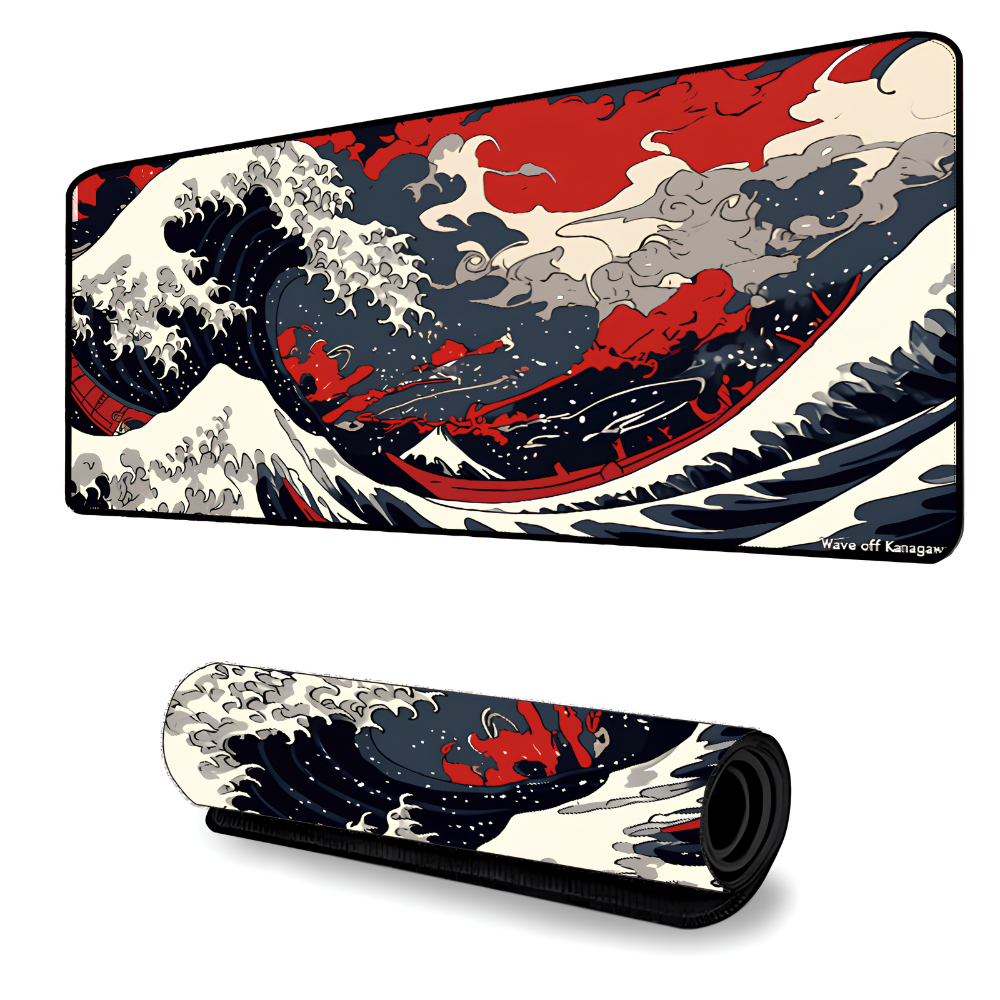 Podkładka na biurko 30x60 cm w stylu japońskim – mata do gier TCG z ka – 2