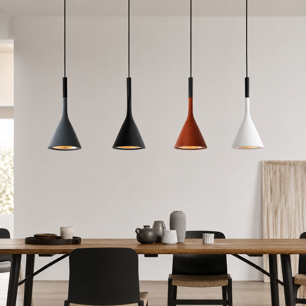Nowoczesna Stożkowa Lampa Wisząca – Regulowana Lampa Sufitowa w Stylu Nordyckim do Kuchni i Jadalni