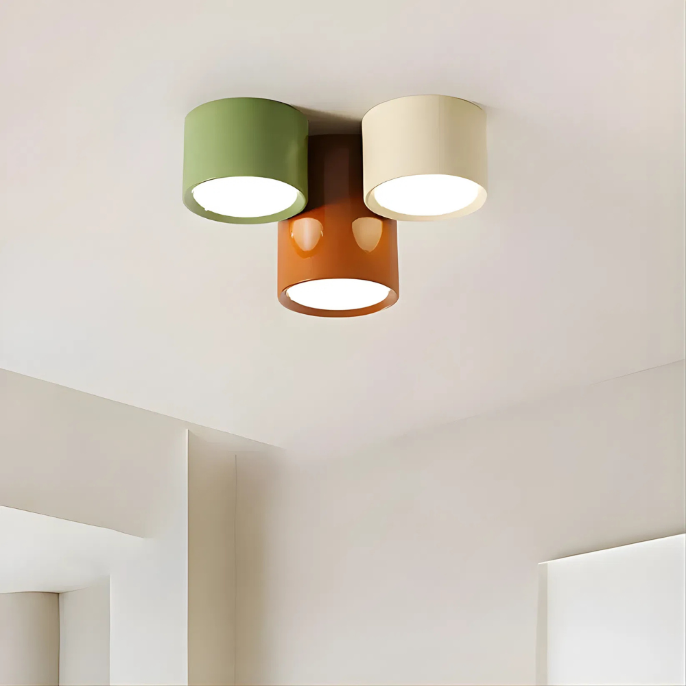 Lampa punktowa sufitowa MALMO – natynkowa tuba LED tricolor, 8 lub 15 cm lub zestaw 3 szt.