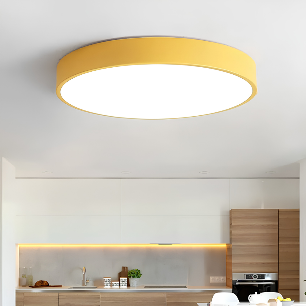 Plafon LED okrągły Ø 30–50 cm – nowoczesna lampa sufitowa natynkowa, 8 kolorów, 24–60 W