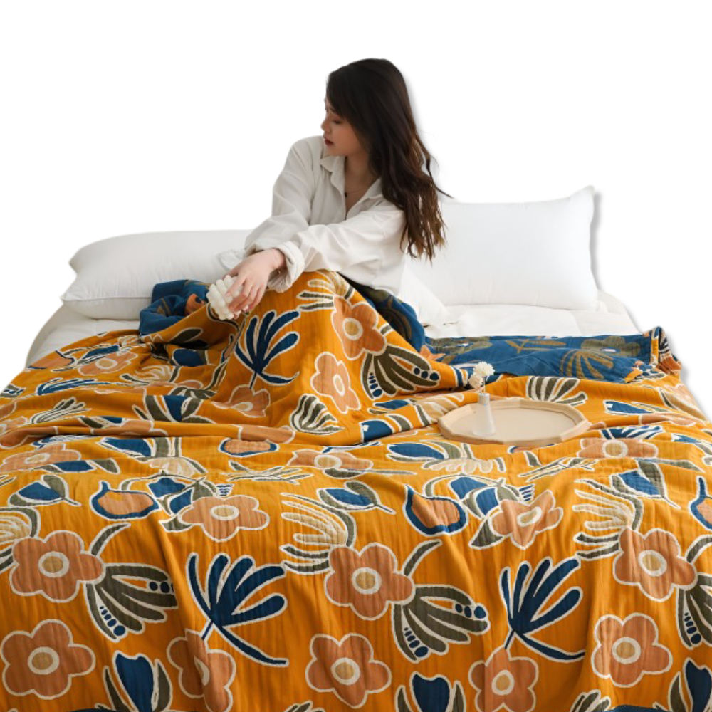 Narzuta na łóżko bawełniana 150x200 lub 200x230 cm – koc boho w geometryczny wzór, 7 kolorów