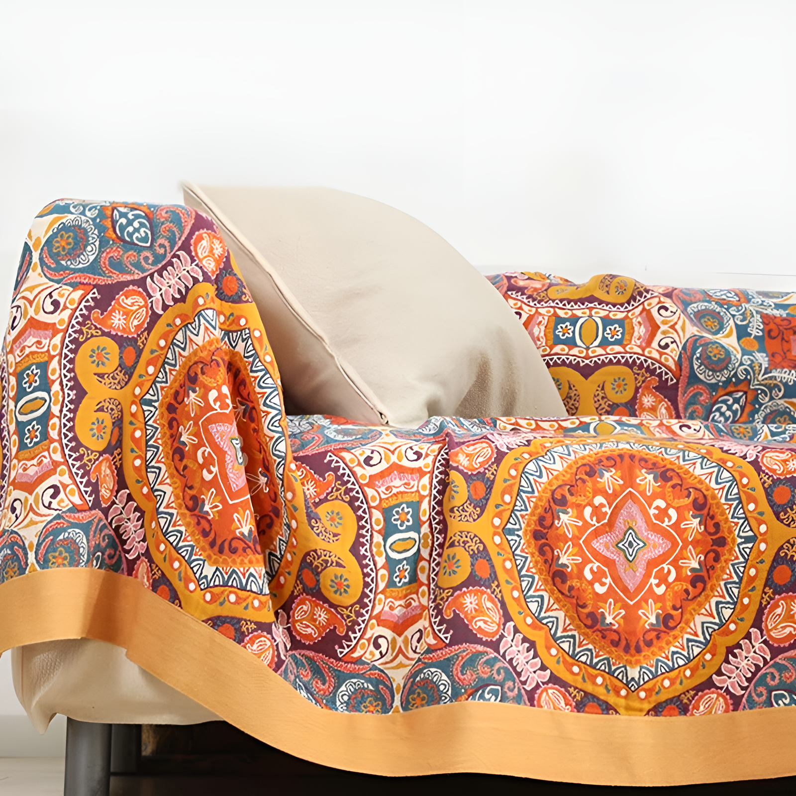 Bohomian Koc Boho | Dwustronny, Oddychający Wzór Paisley 6