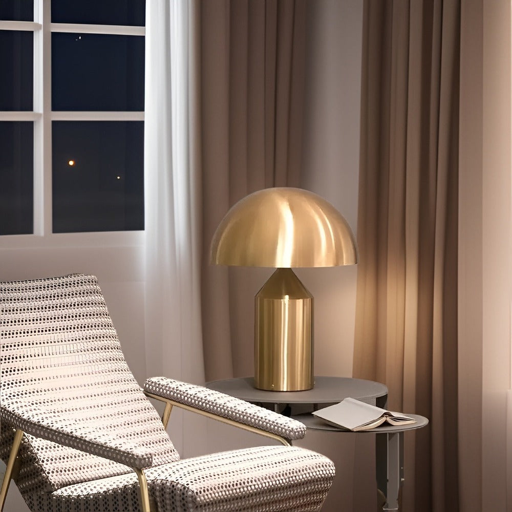 Nowoczesna Lampa Stołowa Grzybowa - Ciepłe Światło z Dotykowym Włącznikiem do Sypialni i Jadalni - 1