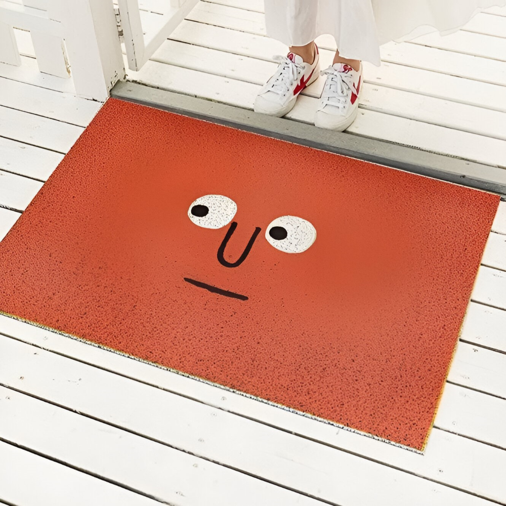 Wycieraczka pod drzwi 40x60 cm – antypoślizgowa mata wewnętrzna z uśmiechem, 6 wzorów