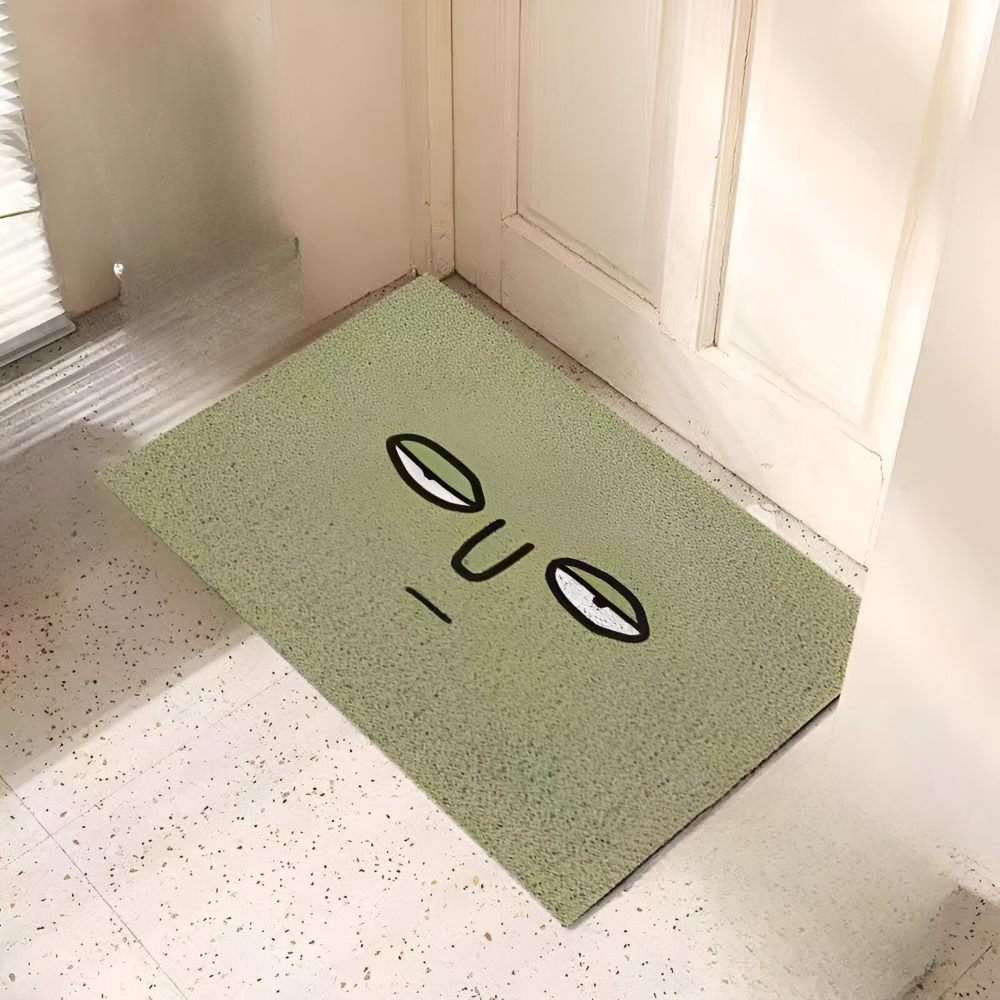 Wycieraczka pod drzwi 40x60 cm – antypoślizgowa mata wewnętrzna z uśmiechem, 6 wzorów