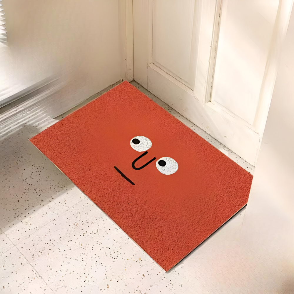 Wycieraczka pod drzwi 40x60 cm – antypoślizgowa mata wewnętrzna z uśmiechem, 6 wzorów