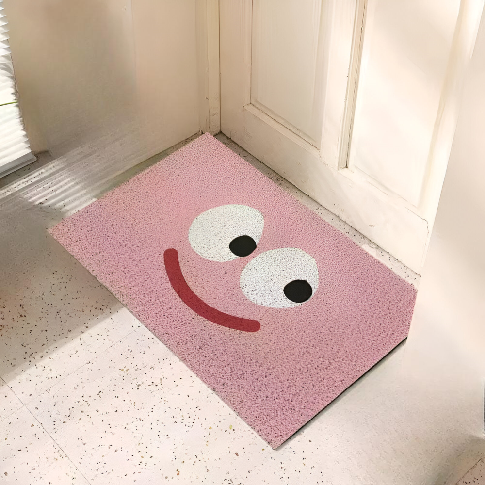 Wycieraczka pod drzwi 40x60 cm – antypoślizgowa mata wewnętrzna z uśmiechem, 6 wzorów