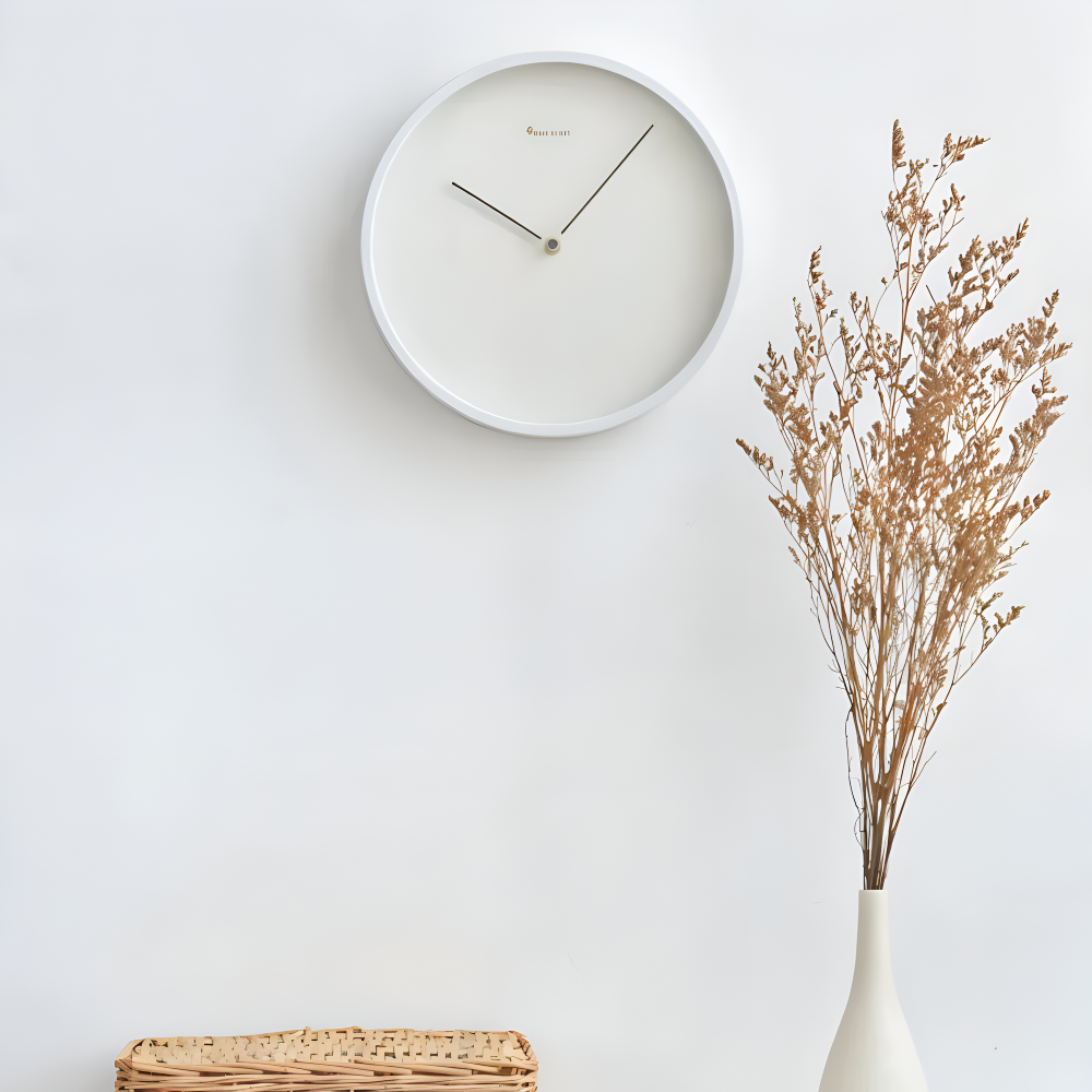 Zegar ścienny nowoczesny 25 lub 30 cm – metalowy zegar bez cyfr, cichy, 5 kolorów