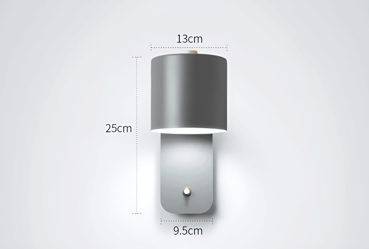 EasyPush WallLight – obrotowa lampa LED z mini cylindrem 7