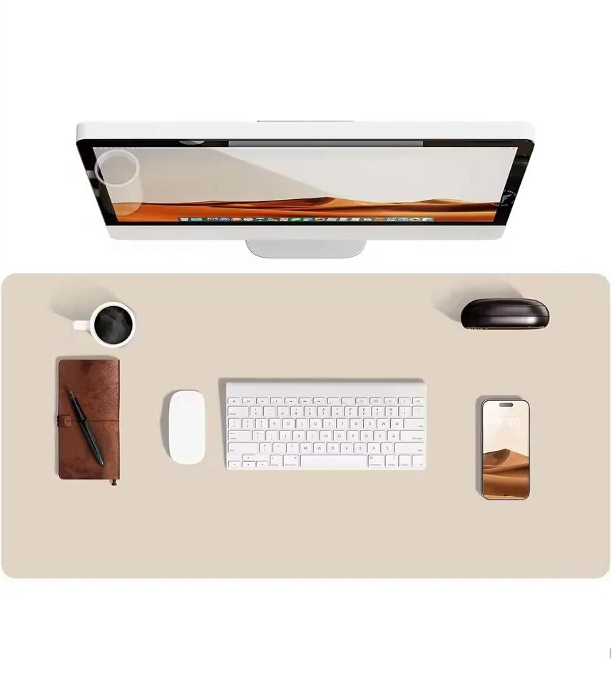 Elegancka podkładka na biurko 120x60 cm – wodoodporna, zamszowa mata ochronna do domowego biura 2