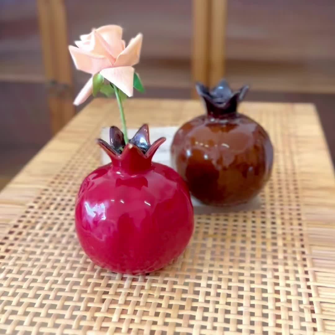 Elegancki Ceramiczny Wazon Podłogowy - Granatowy Teksturowany Styl do Wnętrza 5