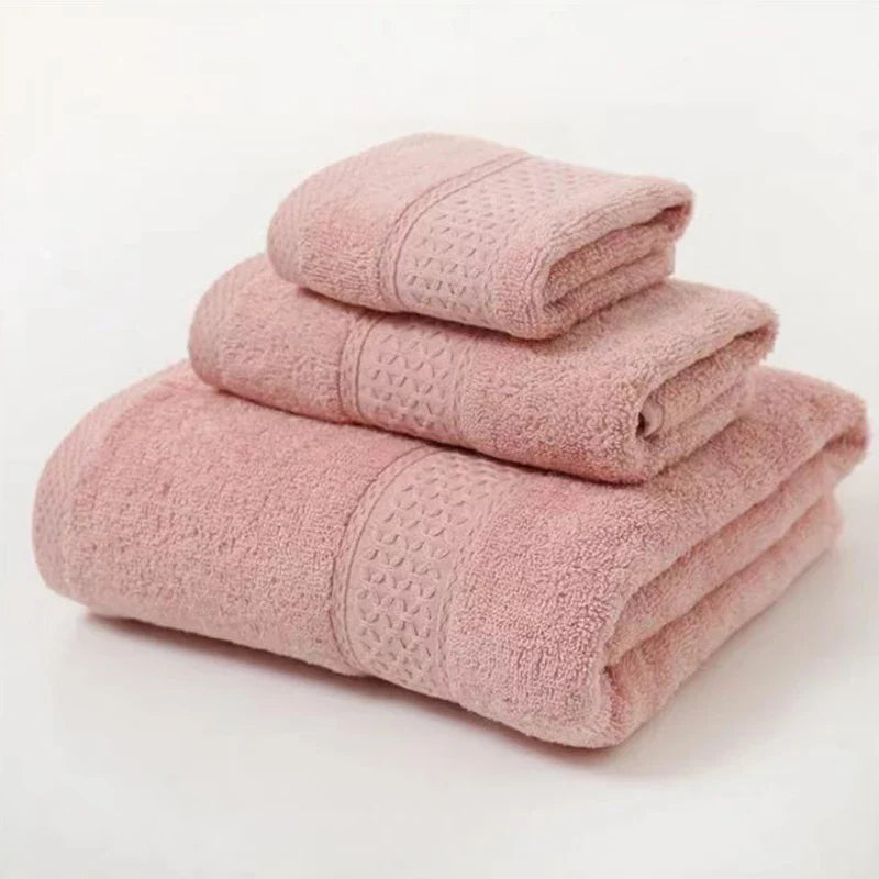 Elegancki Minimalistyczny Zestaw Ręczników Kąpielowych 3-Częściowy - Ultra Miękka Bawełna Organic w Kolorze Białym 5