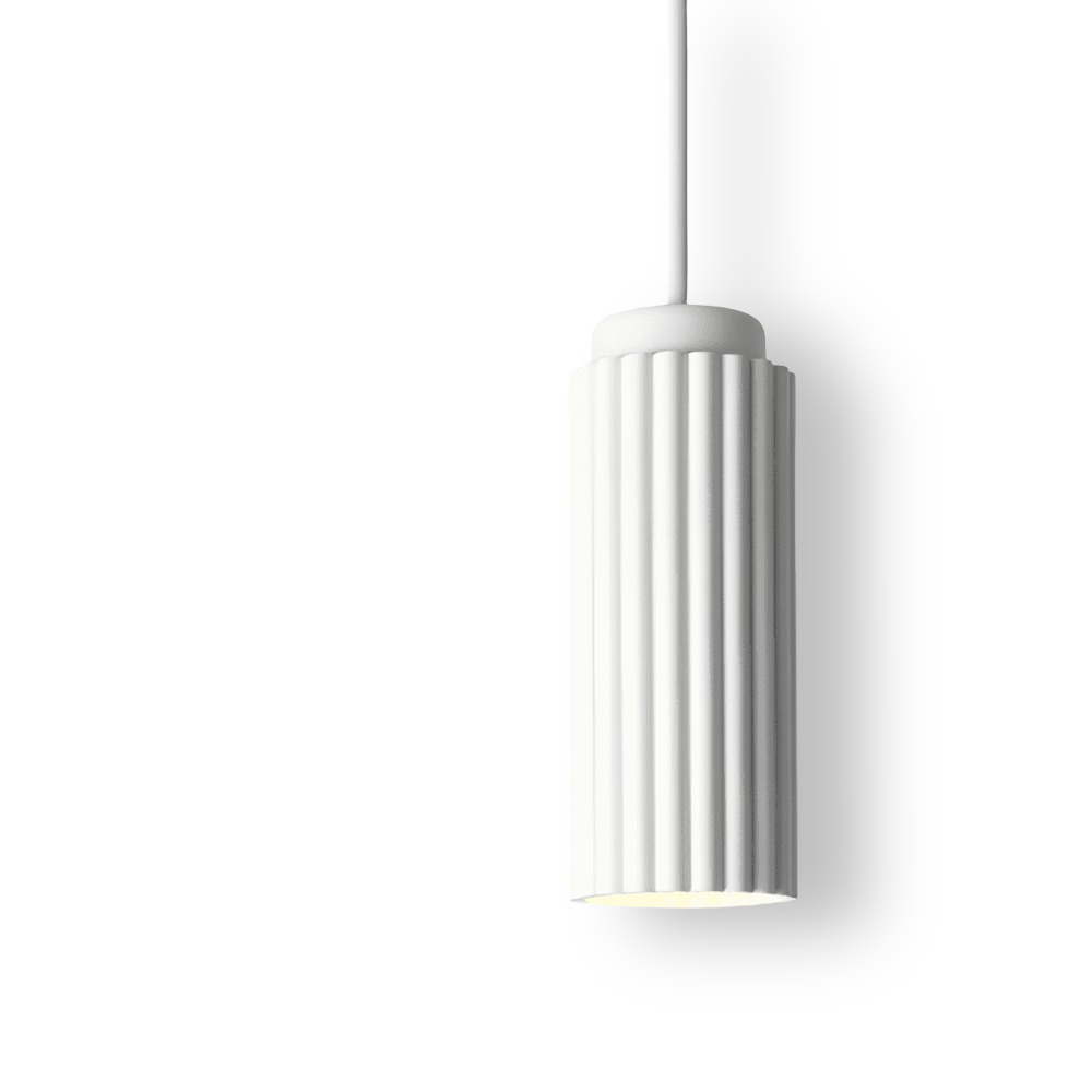 Falista lampa sufitowa w stylu nordyckim – cylindryczna lampa wisząca 0