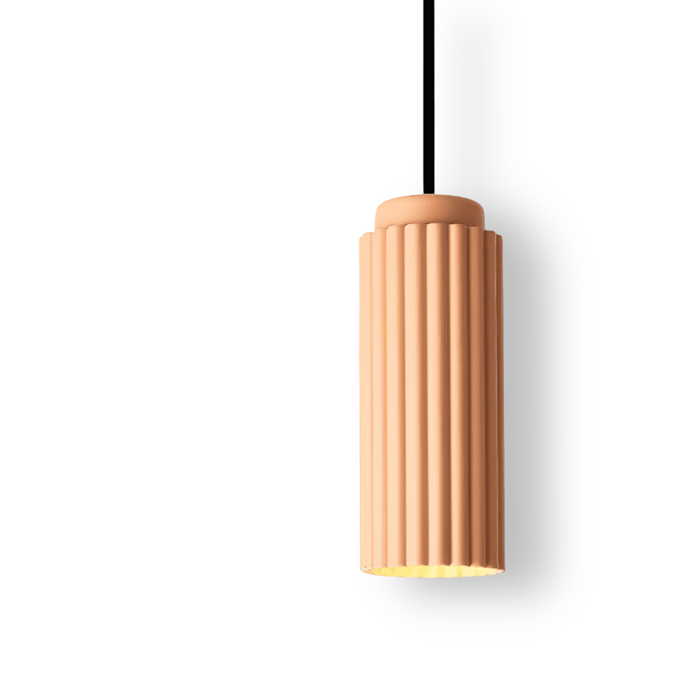 Falista lampa sufitowa w stylu nordyckim – cylindryczna lampa wisząca 10