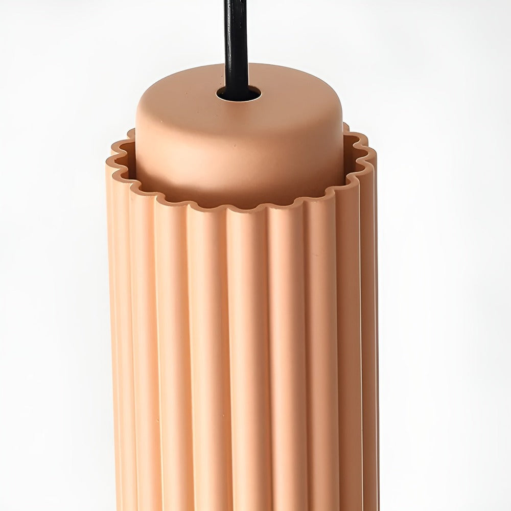 Falista lampa sufitowa w stylu nordyckim – cylindryczna lampa wisząca 6