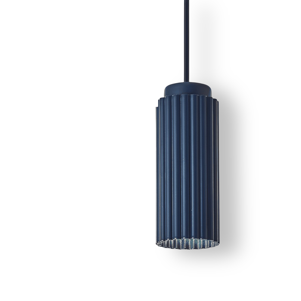 Falista lampa sufitowa w stylu nordyckim – cylindryczna lampa wisząca 9